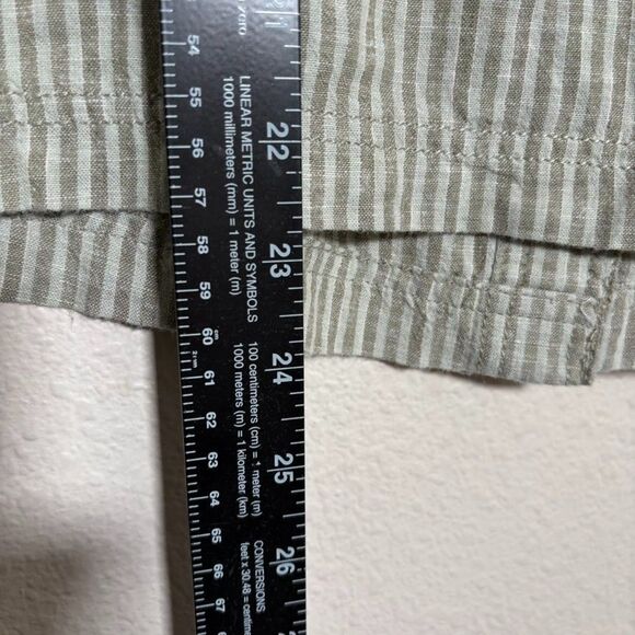 Wonderly Tank Top Women's XL Striped V-Neck Sleeveless Green Casual Shirt - Picture 5 of 8